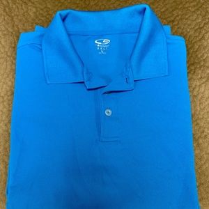 High Performance Champion Blue Golf Polo